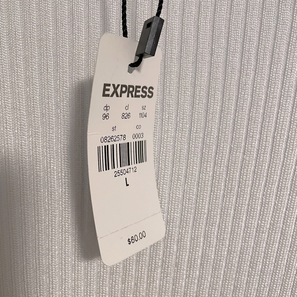 Express Wrap Front V Neck Top | Size L - Picture 7 of 7